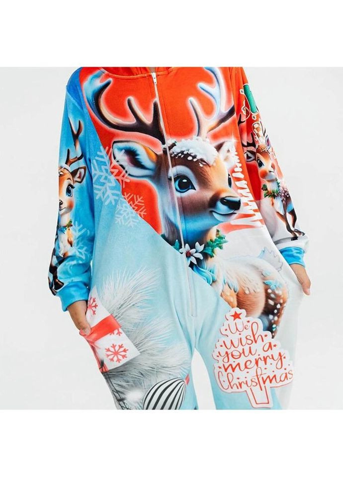 Кигуруми детское 3D Снежные олени 4005, 1, 146 17425 146, см FlexDress (324623285)