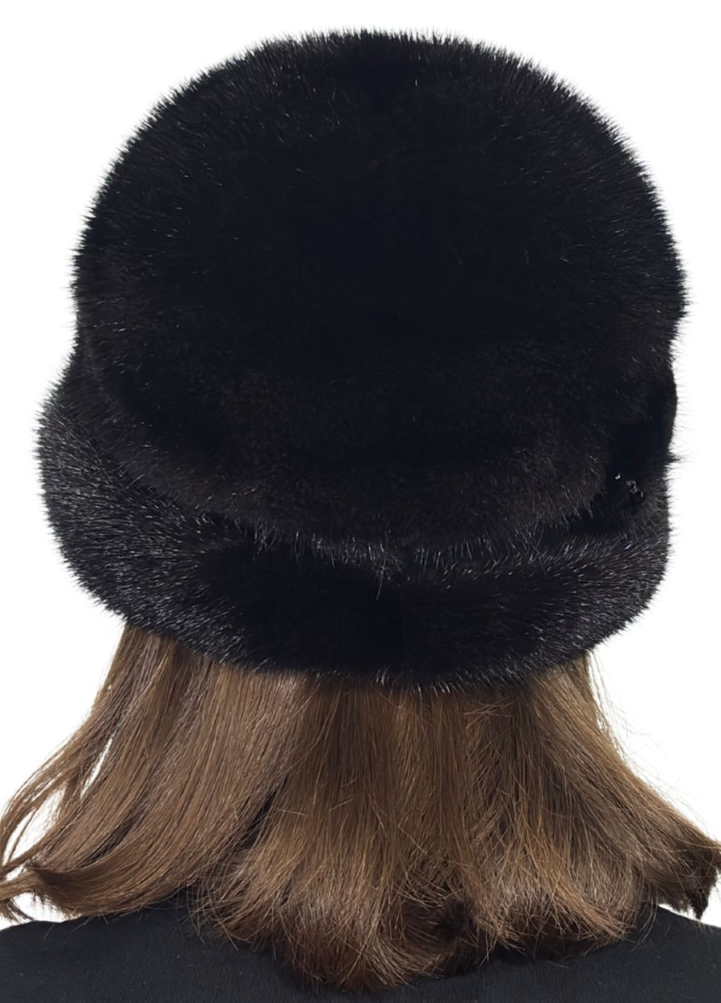 Женская меховая норковая шляпа с аппликацией Меховой Стиль Зигзаг (360544722)