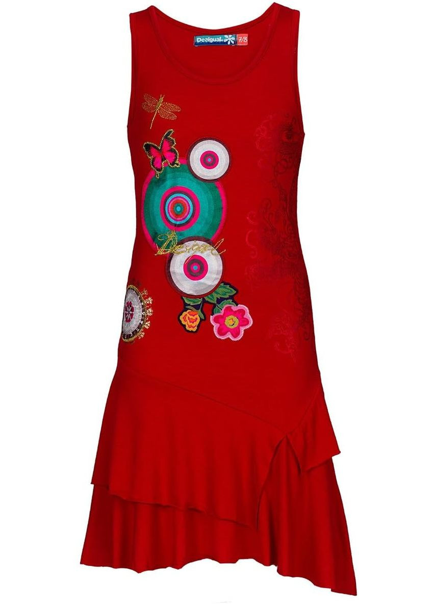 Красное платье красный Desigual (323065616)