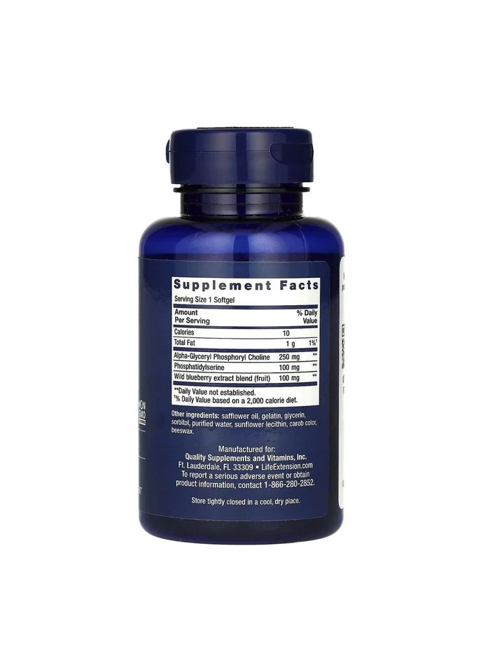 Cognitex Alpha GPC - 30 капсул Life Extension (387653118)