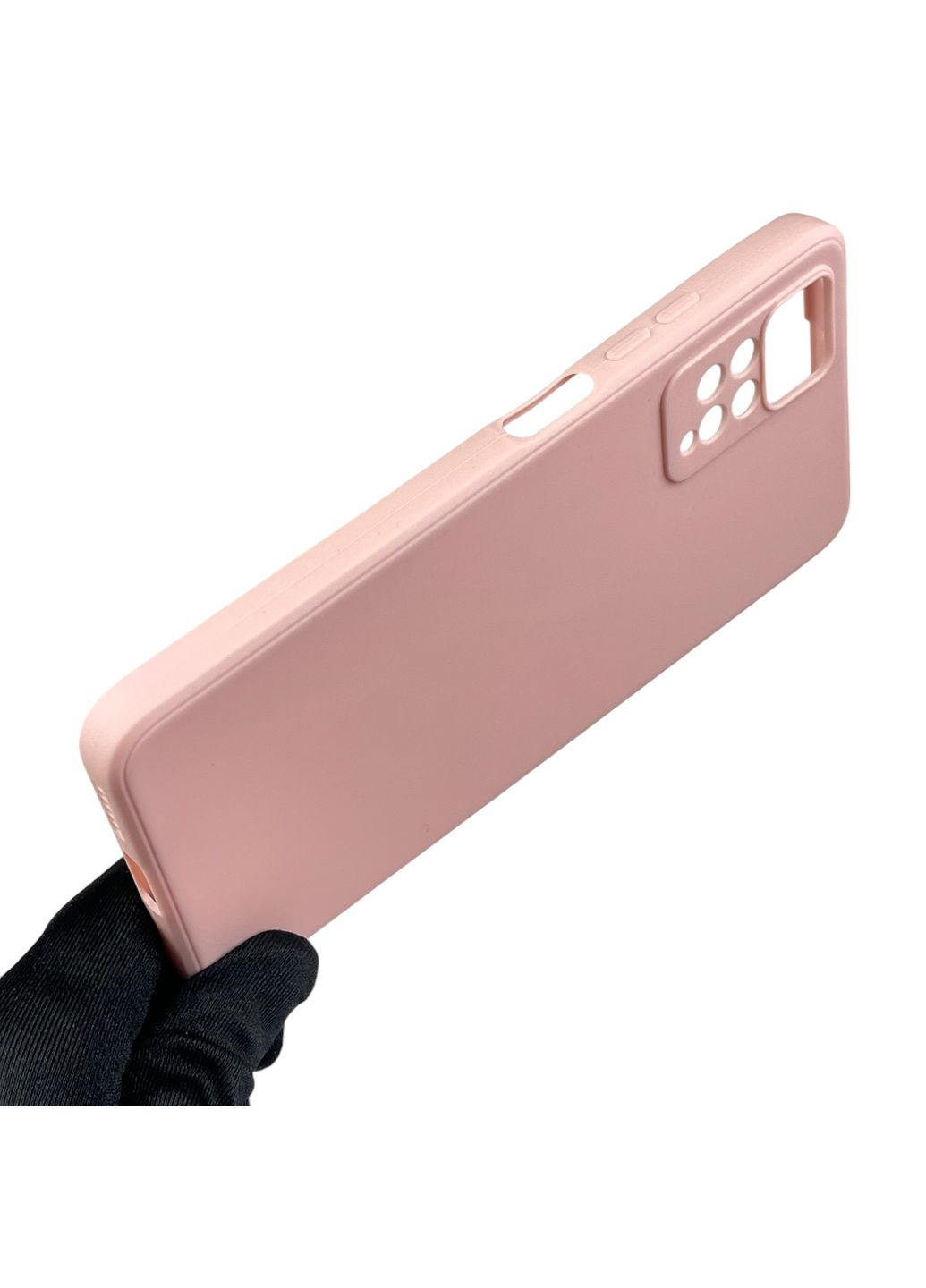 Чохол для Redmi Note 11 Pro 4G з квадратними гранями із захистом камери сяомі нот 11 про 4г пудровий Xiaomi (366019397)