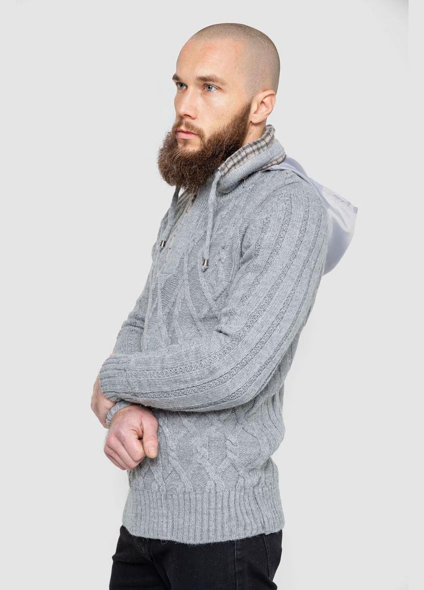 Серый демисезонный свитер мужской,, Ager