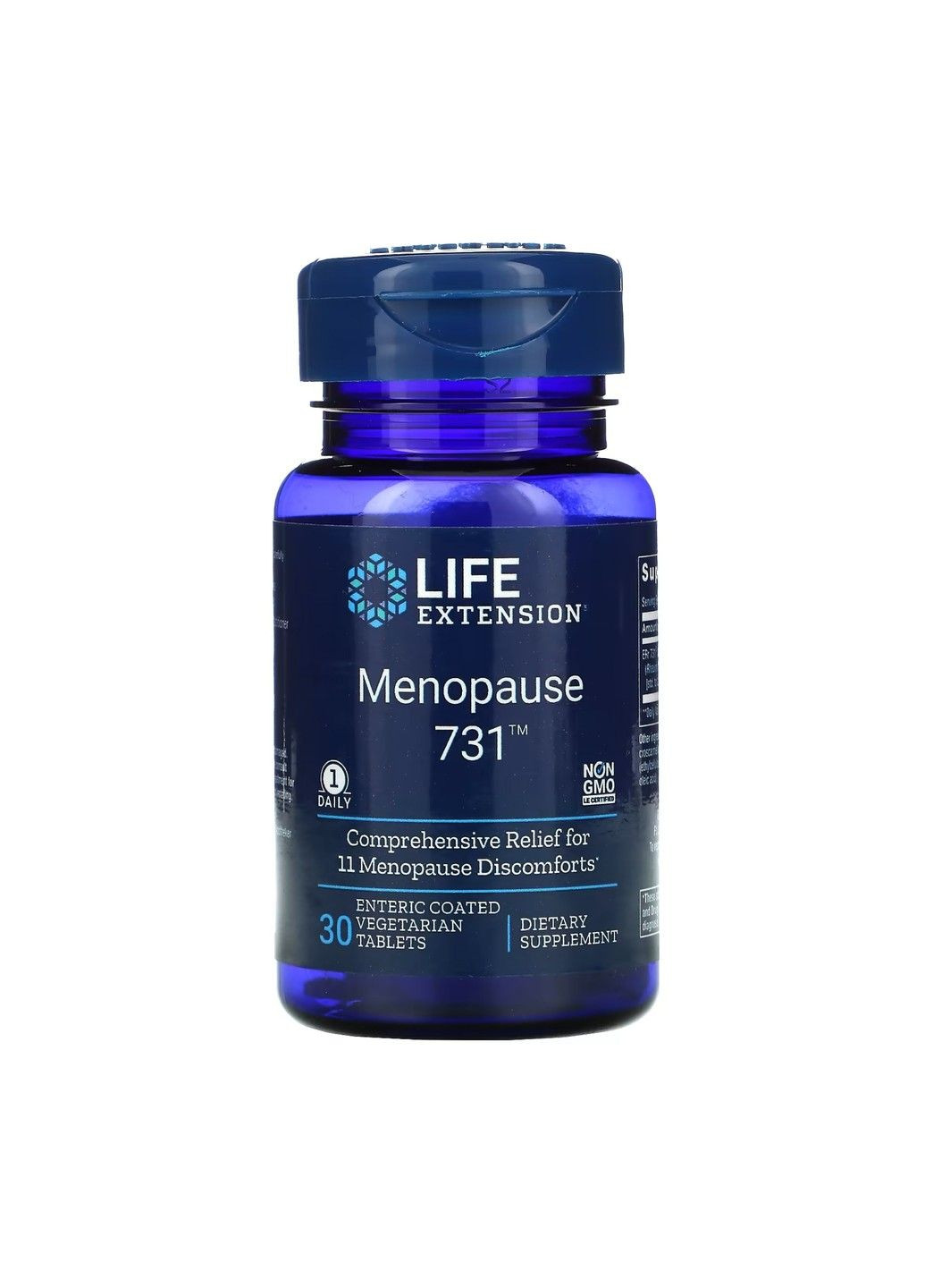Полегшення менопаузи, 30 вегетаріанських таблеток, вкритих кишковорозчинною оболонкою Life Extension (347600350)
