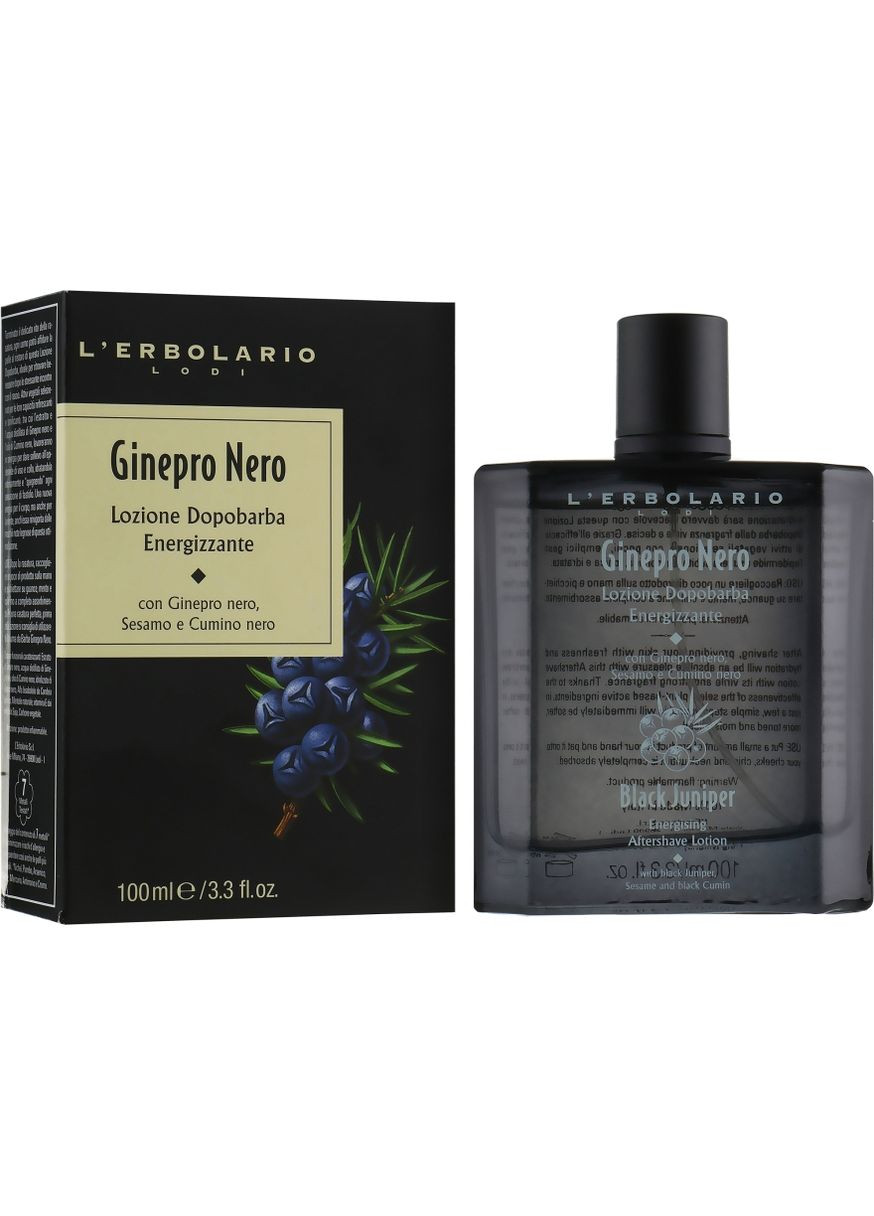 Лосьон после бритья "Черный можжевельник" Black Juniper Energising Aftershave Lotin 100ml (349507-35800) L'erbolario (368662532)