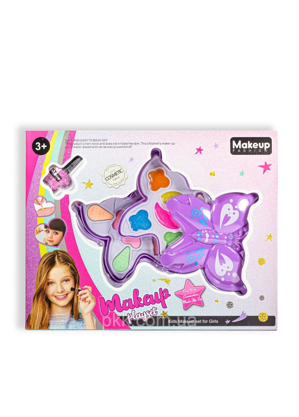 Подарунковий набір декоративної косметики для дівчинки від 3 років Makeup Fashion Playset No Brand (279321724)