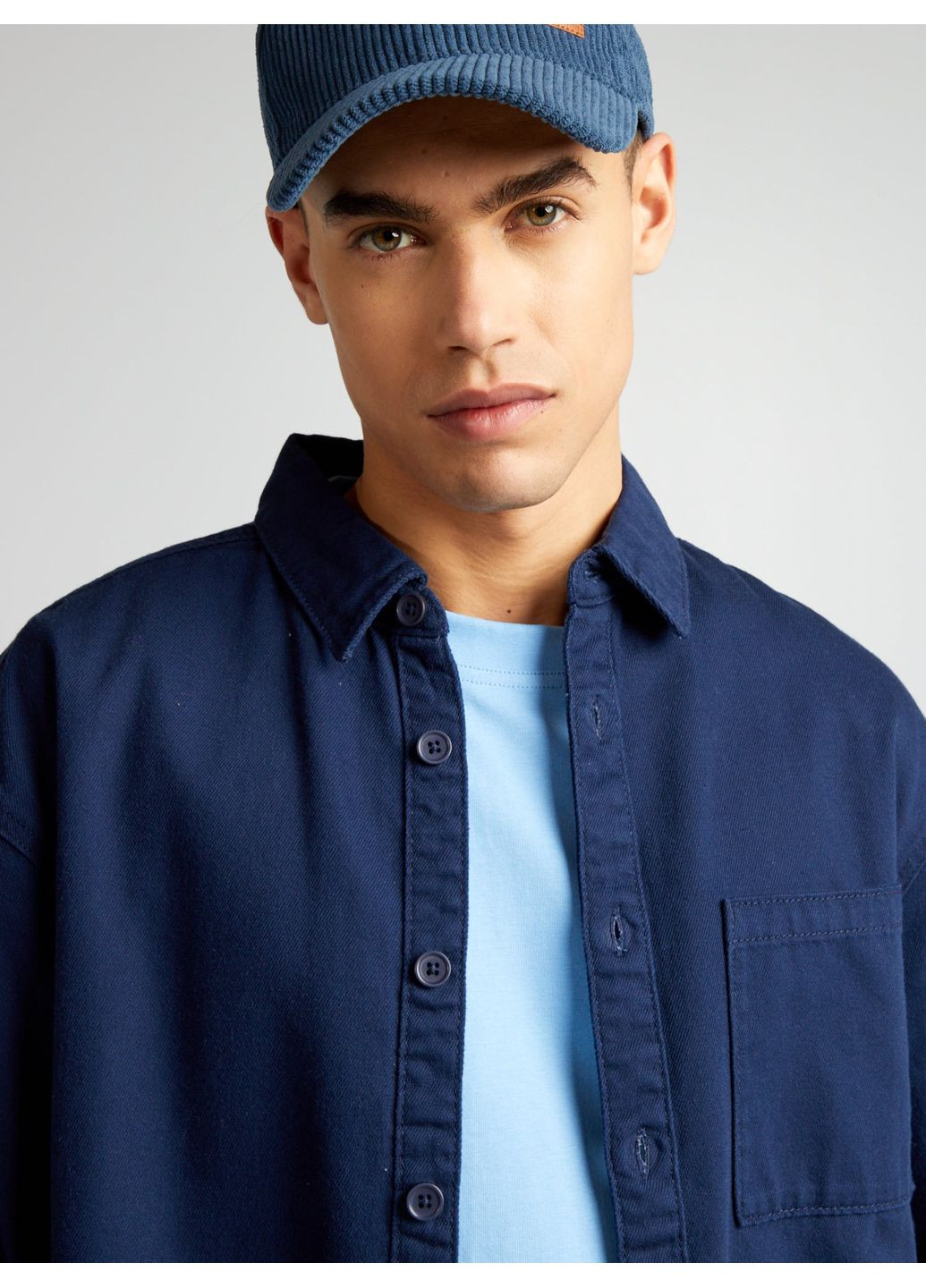 Темно-синяя рубашка Kiabi