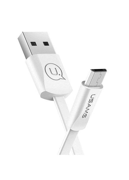 Кабель SJ201 U2 Micro Flat Data Cable 1.2M White USAMS (297454571)