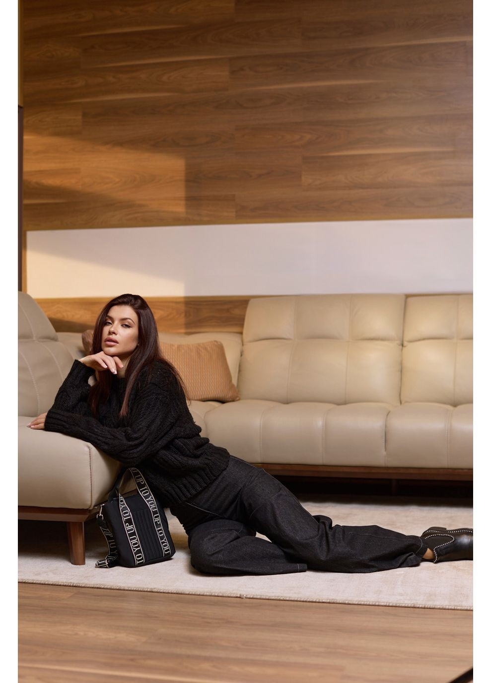 Чорний демісезонний джемпер s851.5003 Seventeen