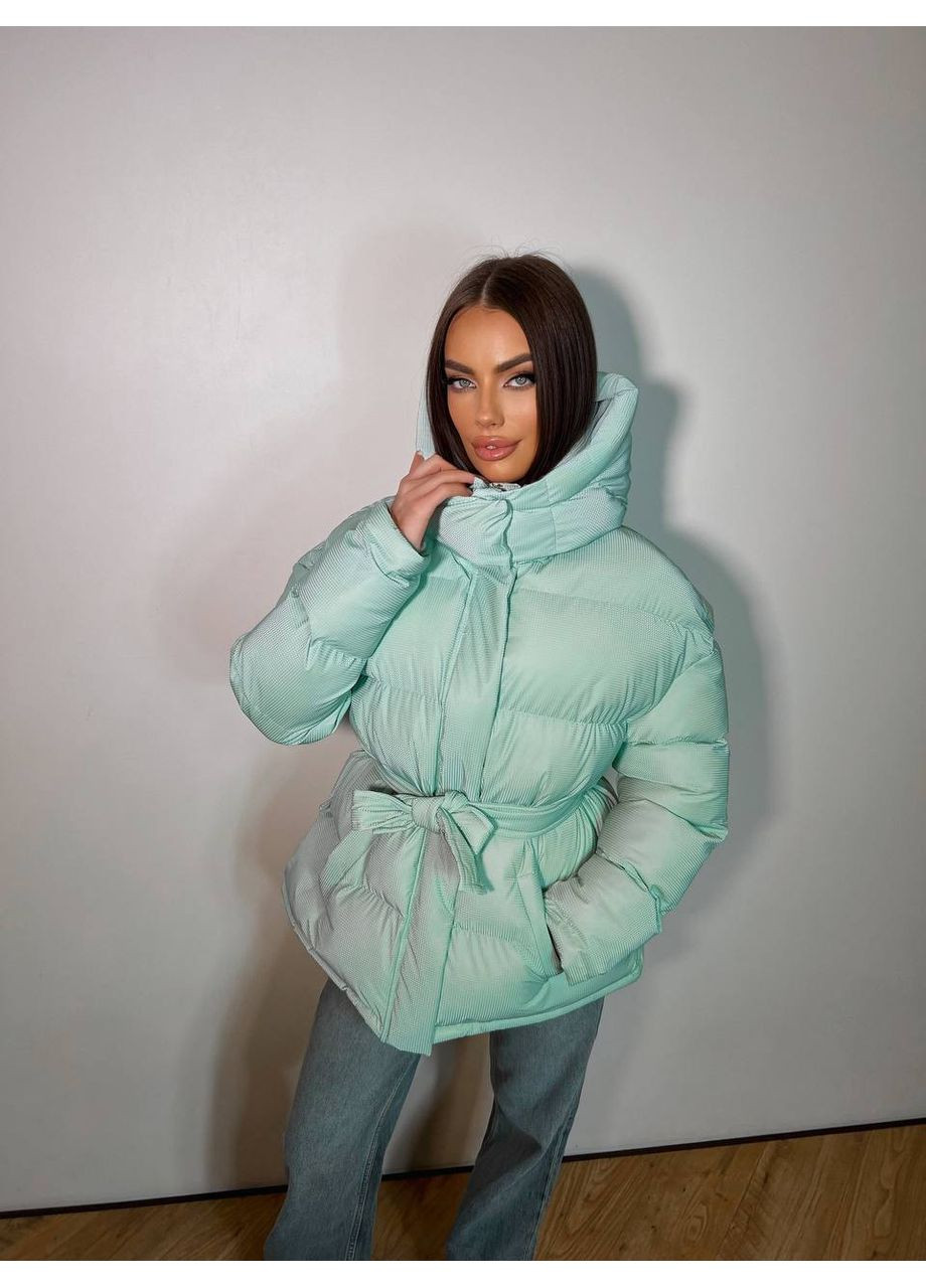 М'ятний зимній Пуховик No Brand