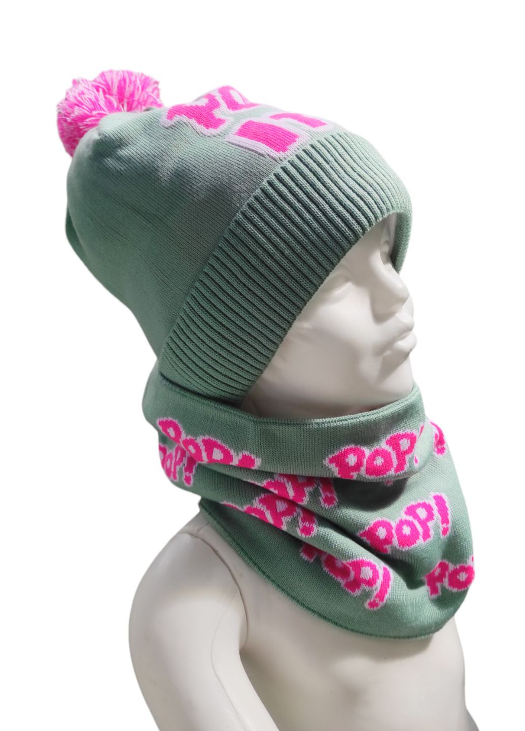 Комплект на флісі шапка + хомут з надписами Talvi (301914106)