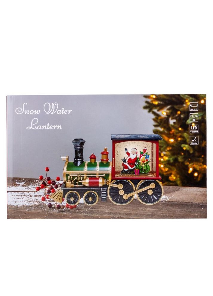 Фонарь новогодний Рождественский поезд 32 см ELISEY (366215031)