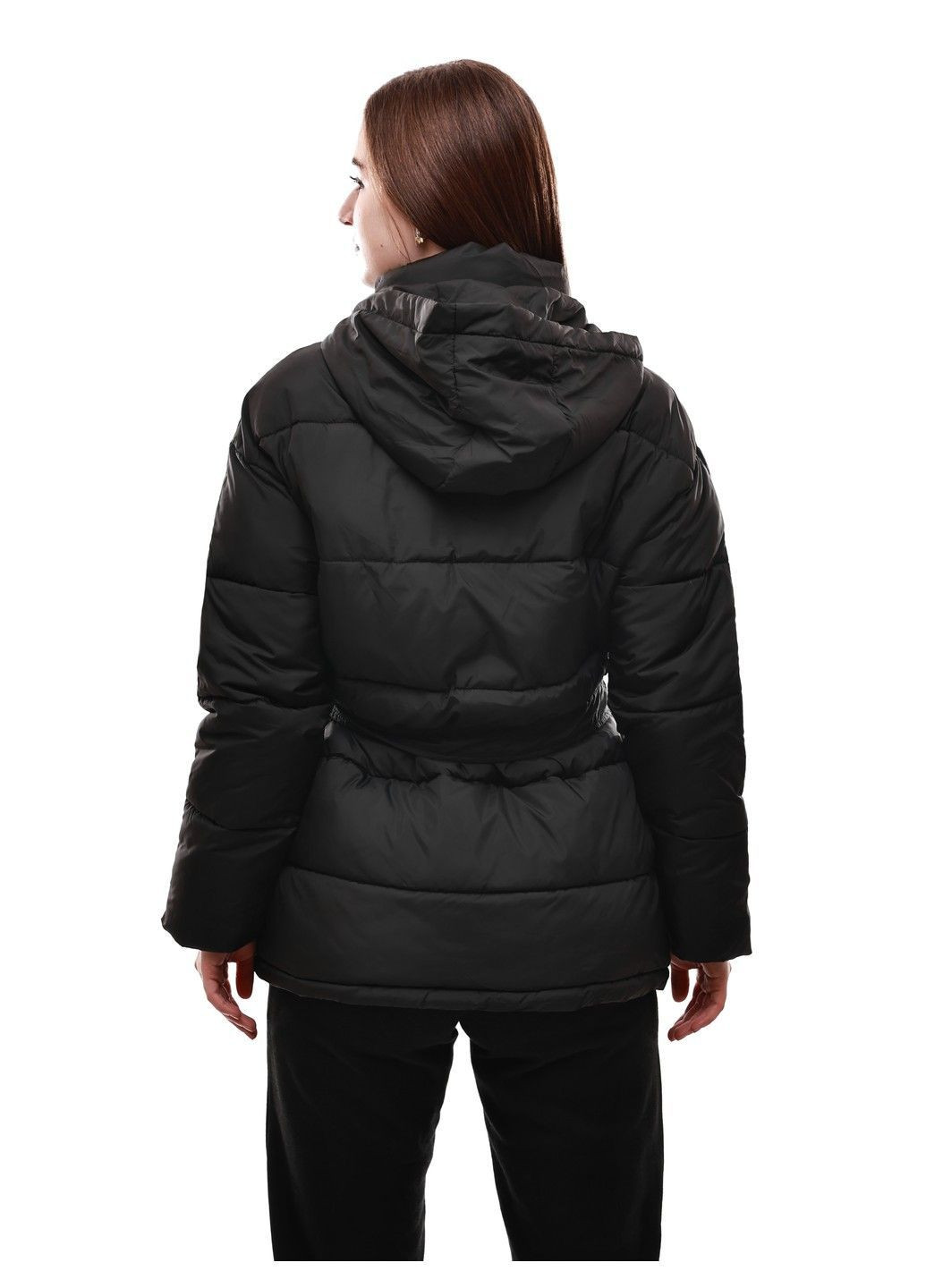 Чорна зимня куртка зимова жіноча No Brand