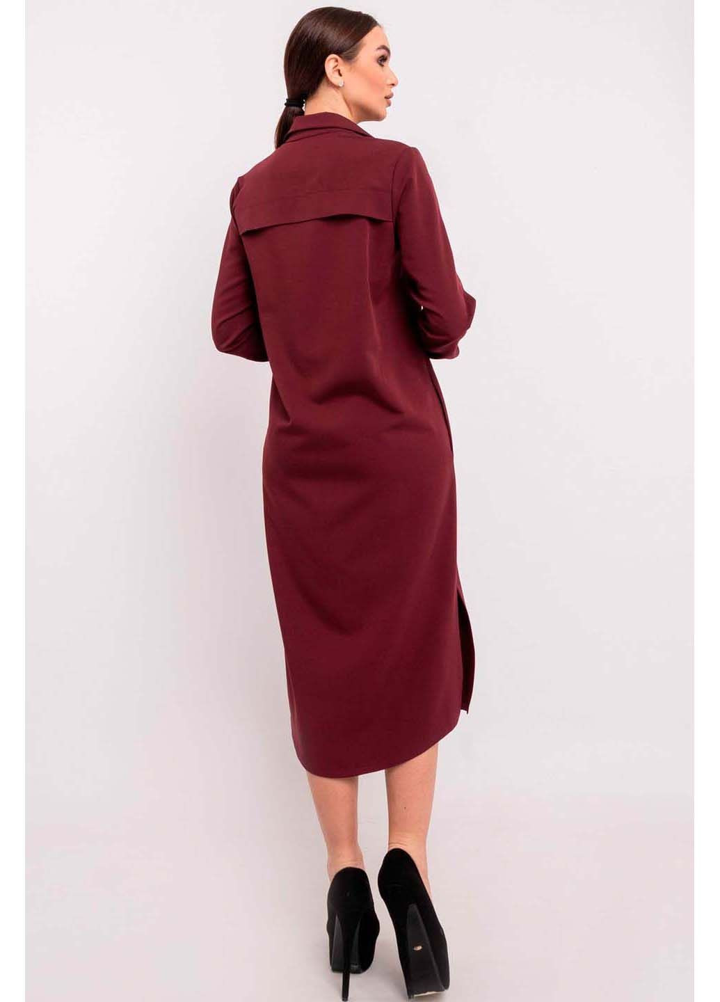 Бордовое платье Ри Мари