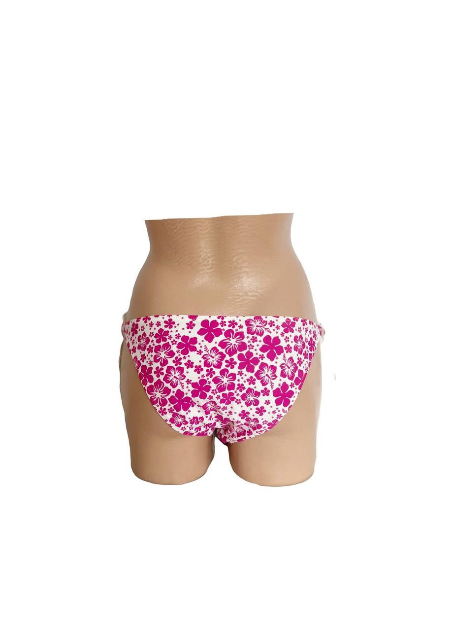 Белые плавки бело-розовый с абстрактным узором OVS