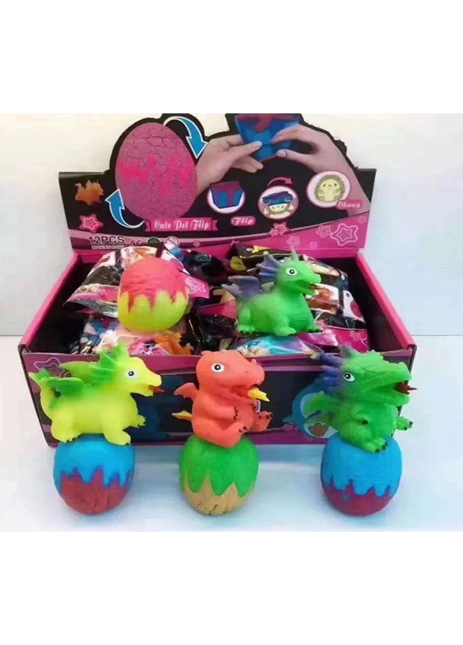 Іграшка антистрес сюрприз вивернення динозавр AN6712 Ціна за бокс 12 штук No Brand (362430364)