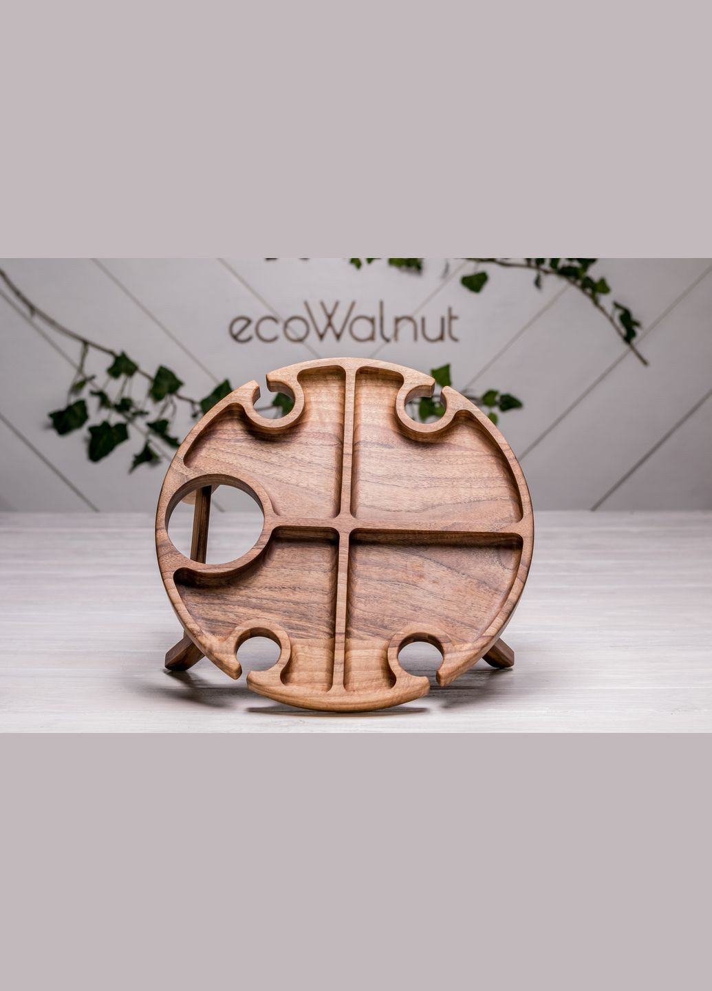 Винный столик Деревянный поднос Менажница EcoWalnut (295266084)