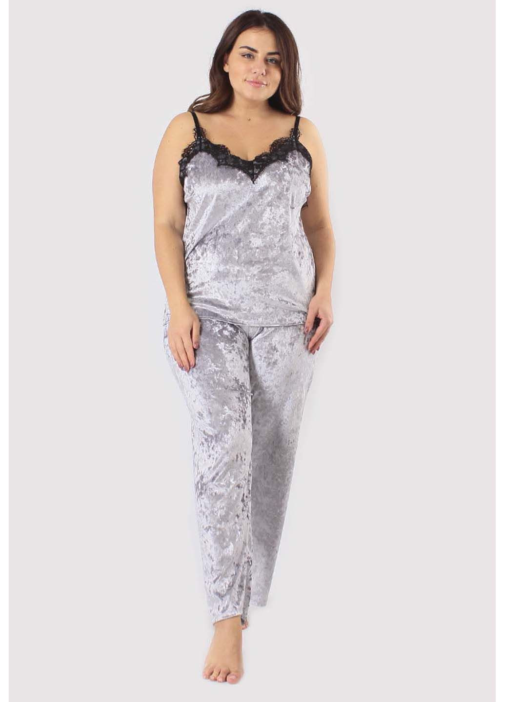 Сіра піжамний комплект Ghazel