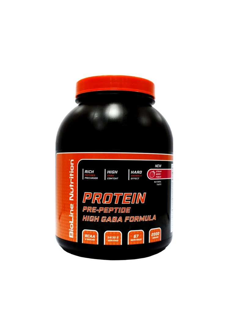 Протеїн Protein Pre-Peptide High Gaba Formula смак суничний пунш 2 кг банку Bioline Nutrition No Brand (372648113)