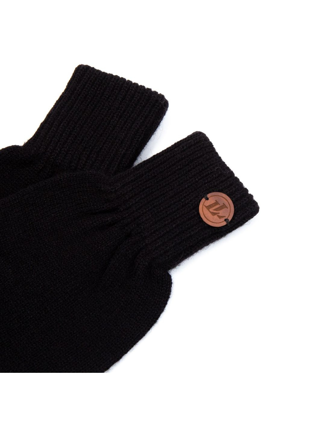 Перчатки мужские шерсть черные NATE 024-427 LuckyLOOK 024-427m (289360028)