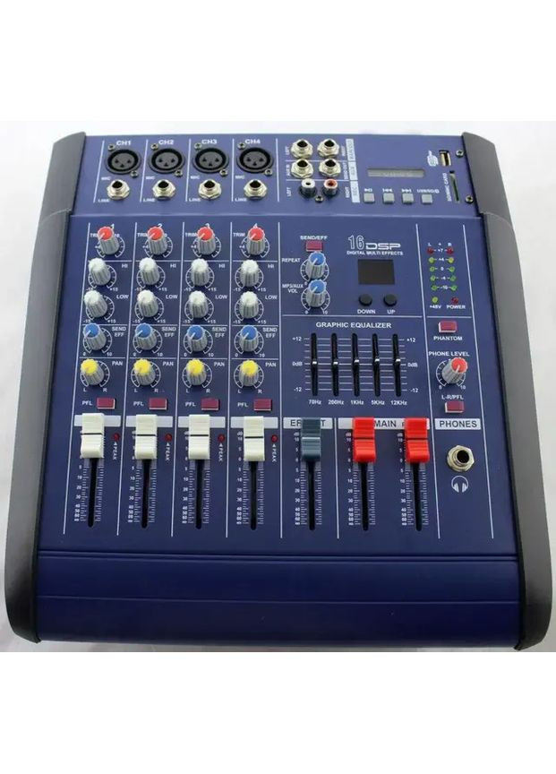 Звуковой микшерный пульт MX 4200D-2A аудиокшер звуковой микшерный пульт 4-канальный усилитель Golon (363831461)