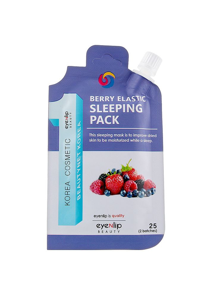 Ночная маска для лица с ягодами Berry Elastic Sleeping Pack 25 г (8809555251170) Eyenlip (360715408)