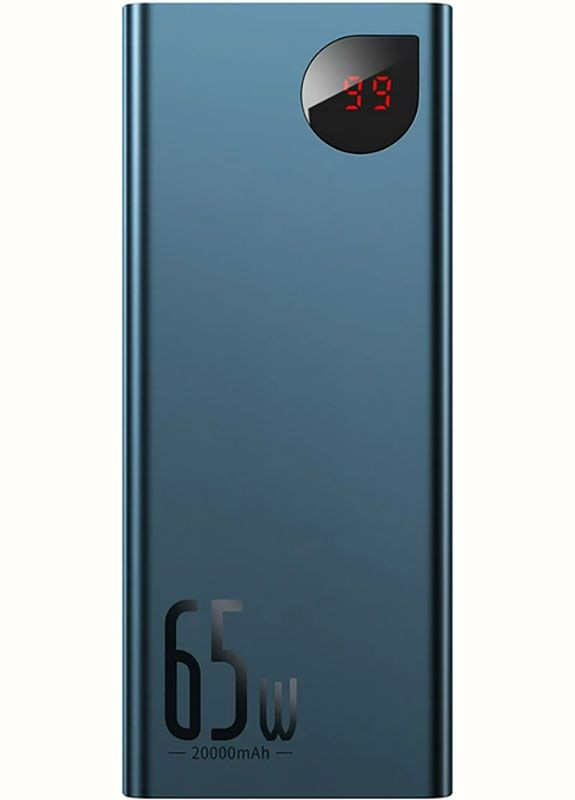 Портативная батарея Amblight Digital Display Quick Charge Power Bank 20000mAh 65W Blue Baseus (301468017)