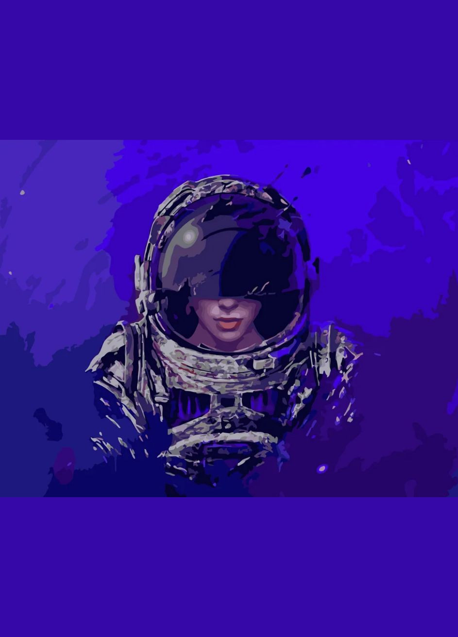 Картина по номерам Загадочный космонавт 40х50 см GS363 ( ) Strateg (328946332)