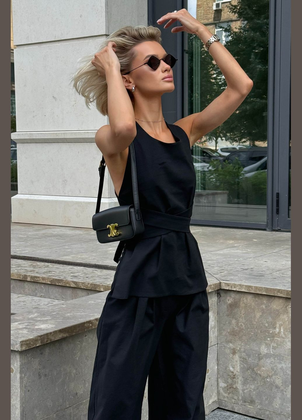 Стильный топ из льна на завязках Jadone Fashion (297669744)