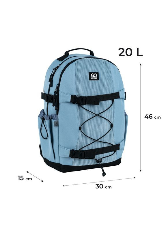 Рюкзак " "/GO25-186L-2/ Education Teens 186 голубой (1/10) GoPack (367755465)