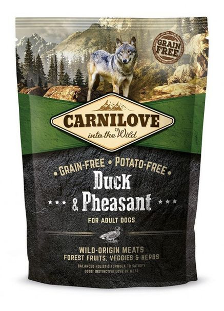 Сухой корм Adult Duck & Pheasant 1.5 kg (для взрослых собак) Carnilove (293408332)