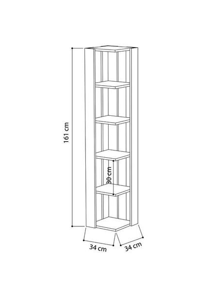 Стеллаж угловой из дерева Кингдрай 5 барби (УСП-501350) No Brand (327850443)