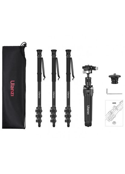Штатив-монопод туристичний карбоновий із трекінговими палицями 15-146 см TT35 kr Ulanzi (304530500)