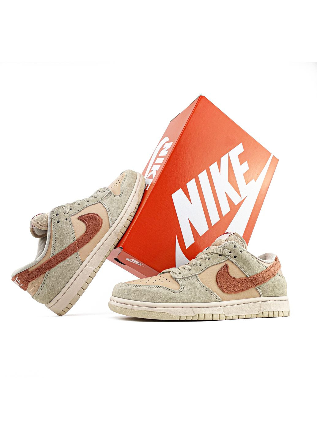 Кросівки жіночі і чоловічі Nike SB Dunk Low beige | Найк сб Данк низькі бежеві No Brand бежеві всесезони (314794780)