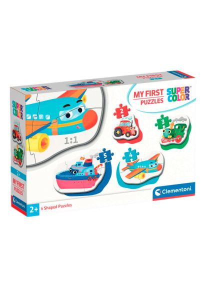 Пазл My First Puzzles Means of Transport 4 в 1 (8005125208111) Clementoni (369978953)