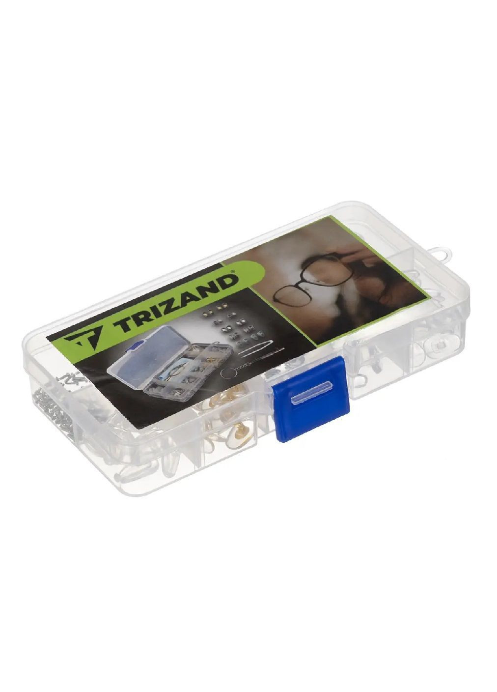 Комплект для ремонта очков с носоупорами отверткой носиками крючками кейсом 126 элементов 12,8×6,5×2,2 см (481495-Prob) Unbranded (362410047)