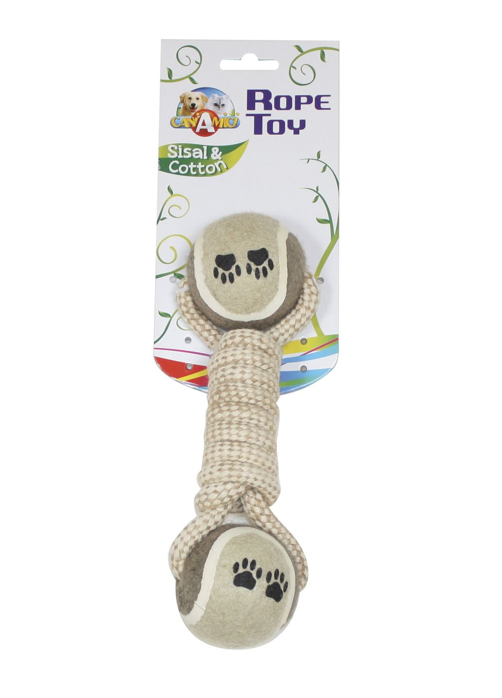 Іграшка для собак канат грейфер плетенка з м'ячами 6х34 см С6098335 Croci (331142870)