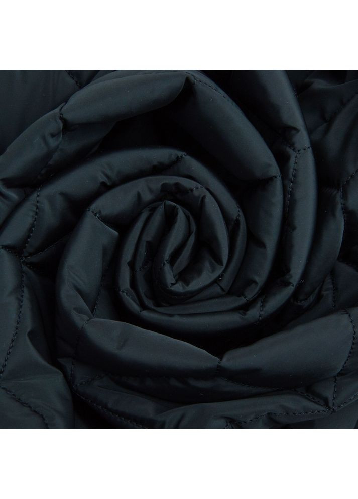 Ткань стеганая плащевая 10x10 см, утеплитель синтепон 100 + спанбонд, плащевой однотонный, 140 см, 210 г/м2 черная IDEIA (364301899)