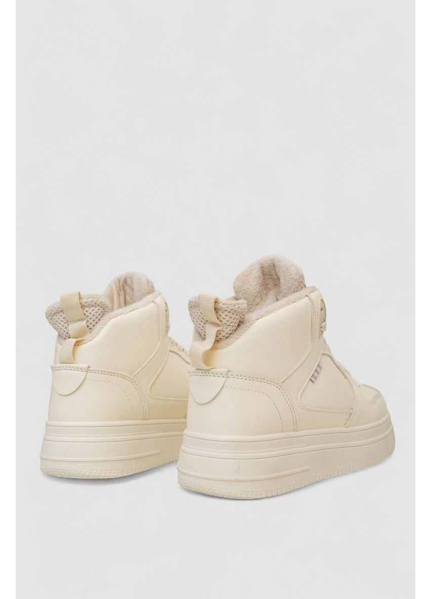 Бежеві кросівки жіночі зимові на хутрі, колір бежевий, 248rbb13 Ager