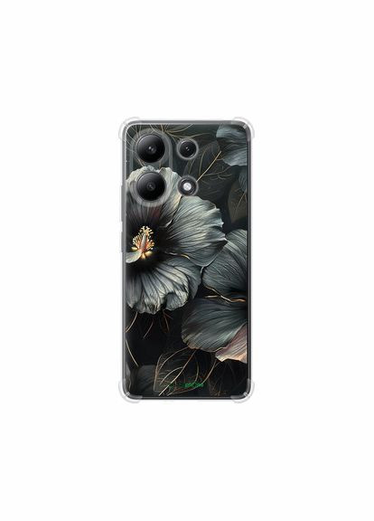 Чохол на Xiaomi Redmi Note 13 4G Чорні квіти "6031sp-3654-2448" Endorphone (348070963)