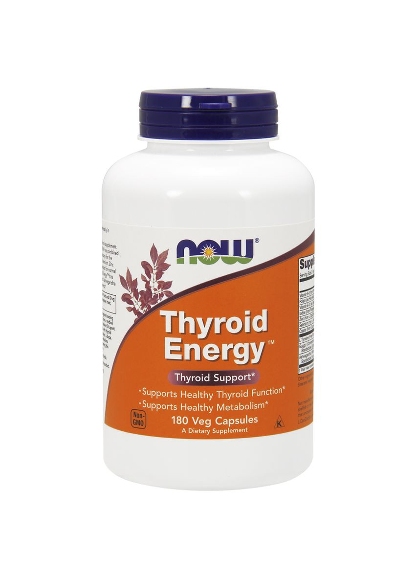 Комплекс для Щитовидной Железы Thyroid Energy,, 180 вегетарианских капсул Now Foods (326054818)