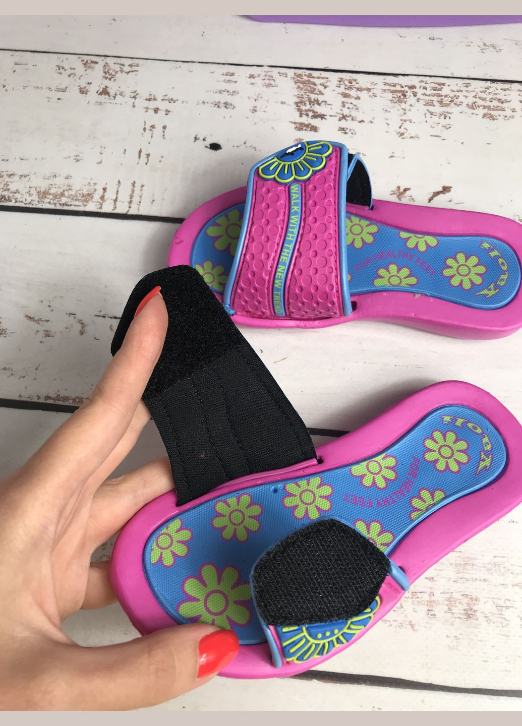 Шльопанці дитячі для дівчинки Рожевий (673) Luck Line (347236415)