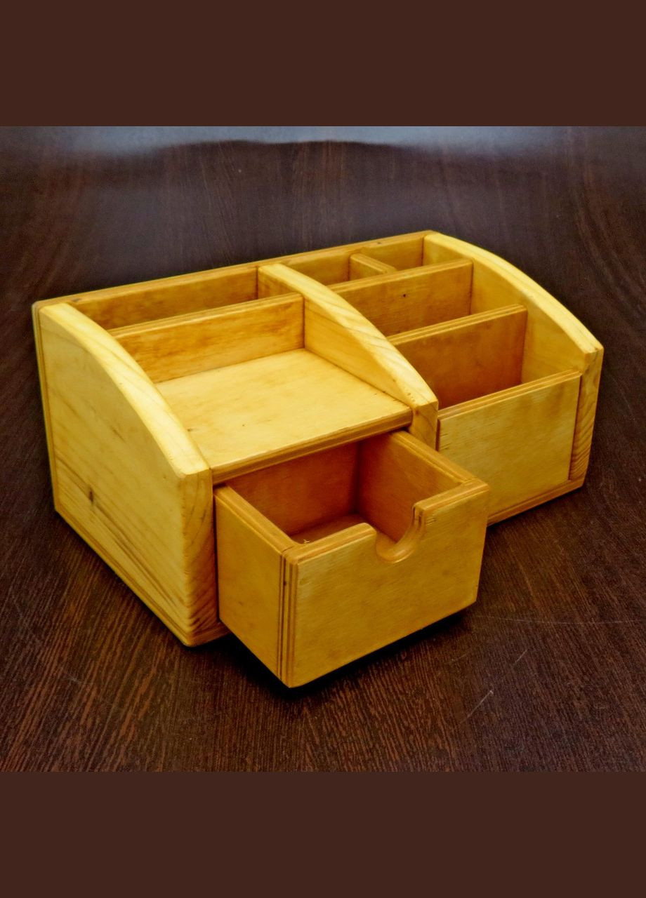 Настольный органайзер из дерева Беттери карри (КНЦ-001103) No Brand (328228192)