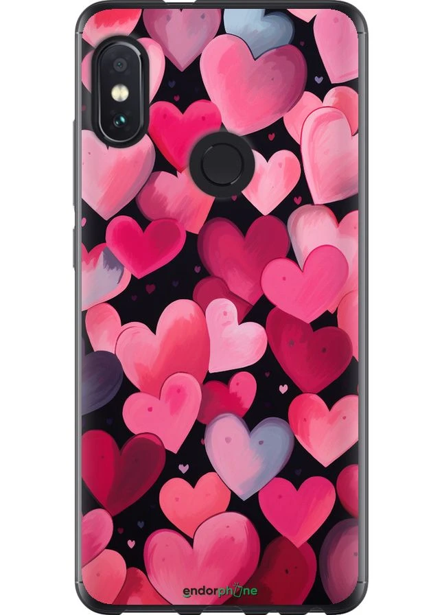 Чехол на Xiaomi Redmi Note 5 Сердечки 4 "5662t-1516-70447" Endorphone (370669944)