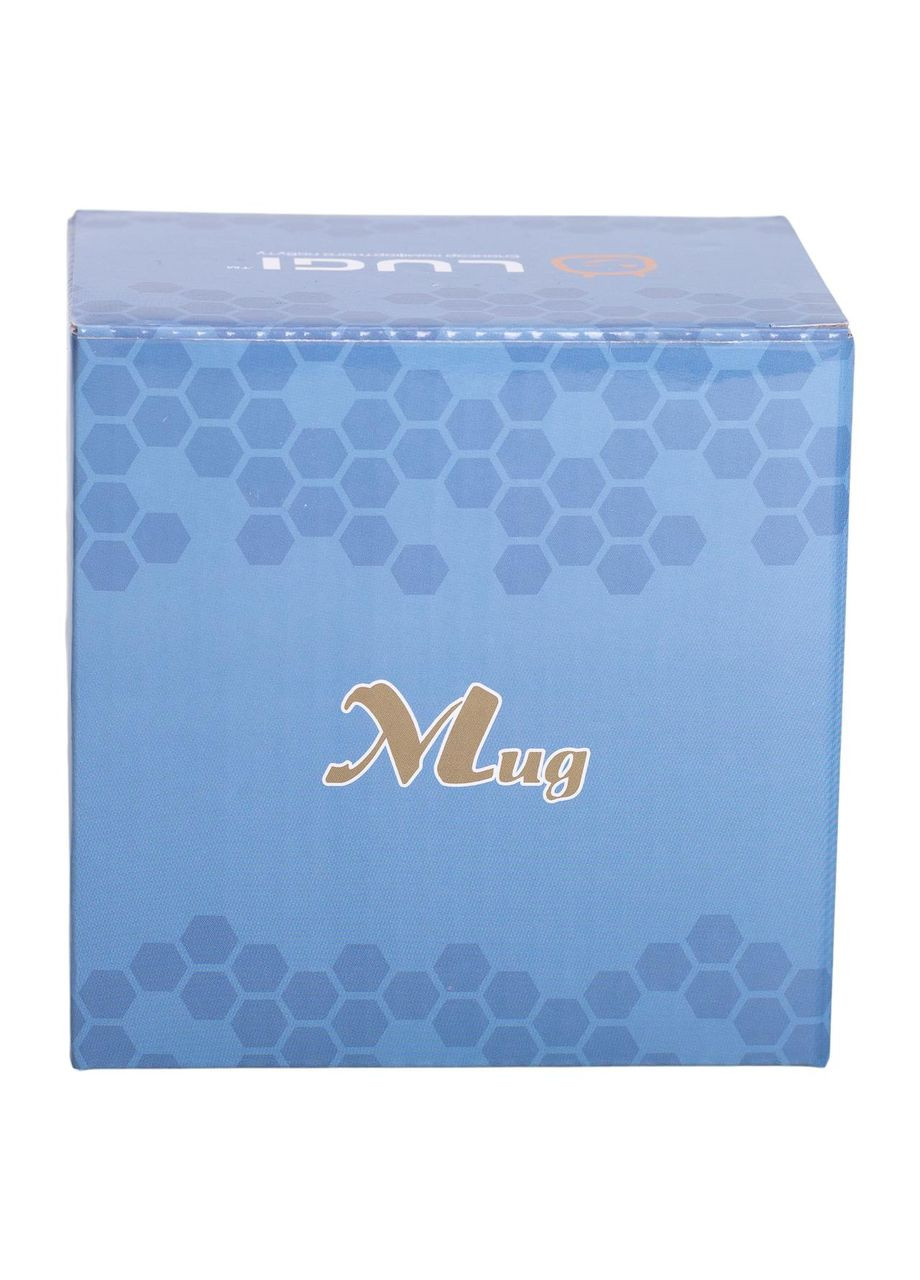 Кружка керамическая 400 (мл) с серебристым ободком и ручкой Кремовая RX-N231315CO (A-033385) Liling Rongxiang Ceramic (358933769)