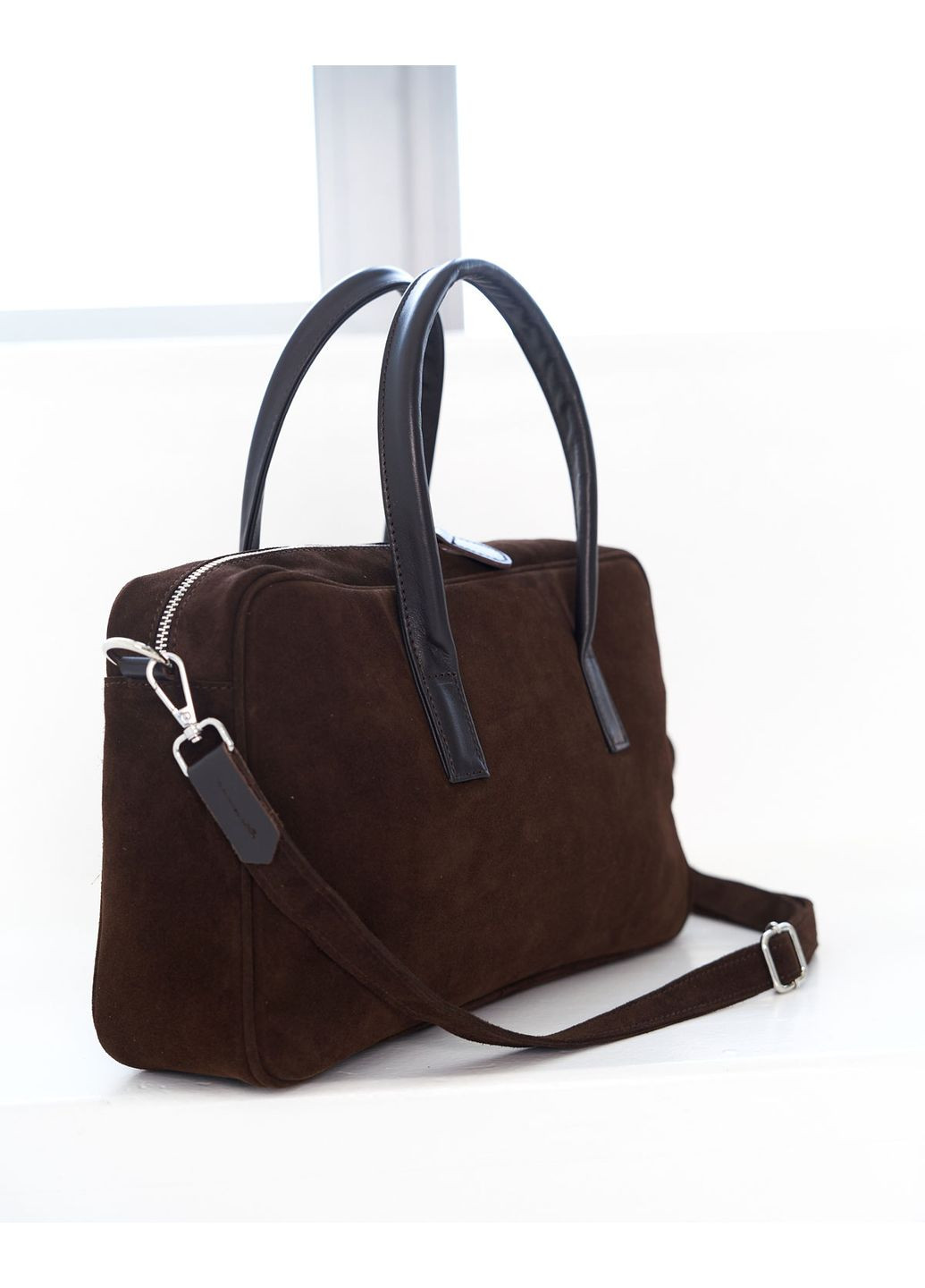 Сумка женская кросс боди нат. замша (wel-K73655) шоколадный WeLassie (361317177)