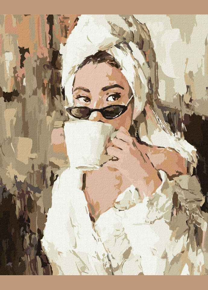 Картина за номерами "Ранкова кава" Ідейка KHO4840 Идейка (304407048)