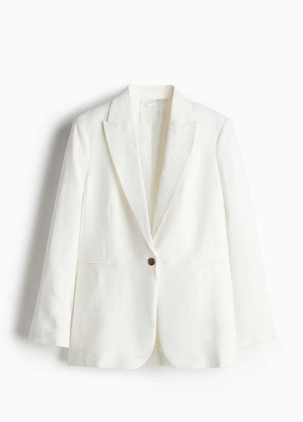 Белый женский жакет H&M однотонный - всесезон