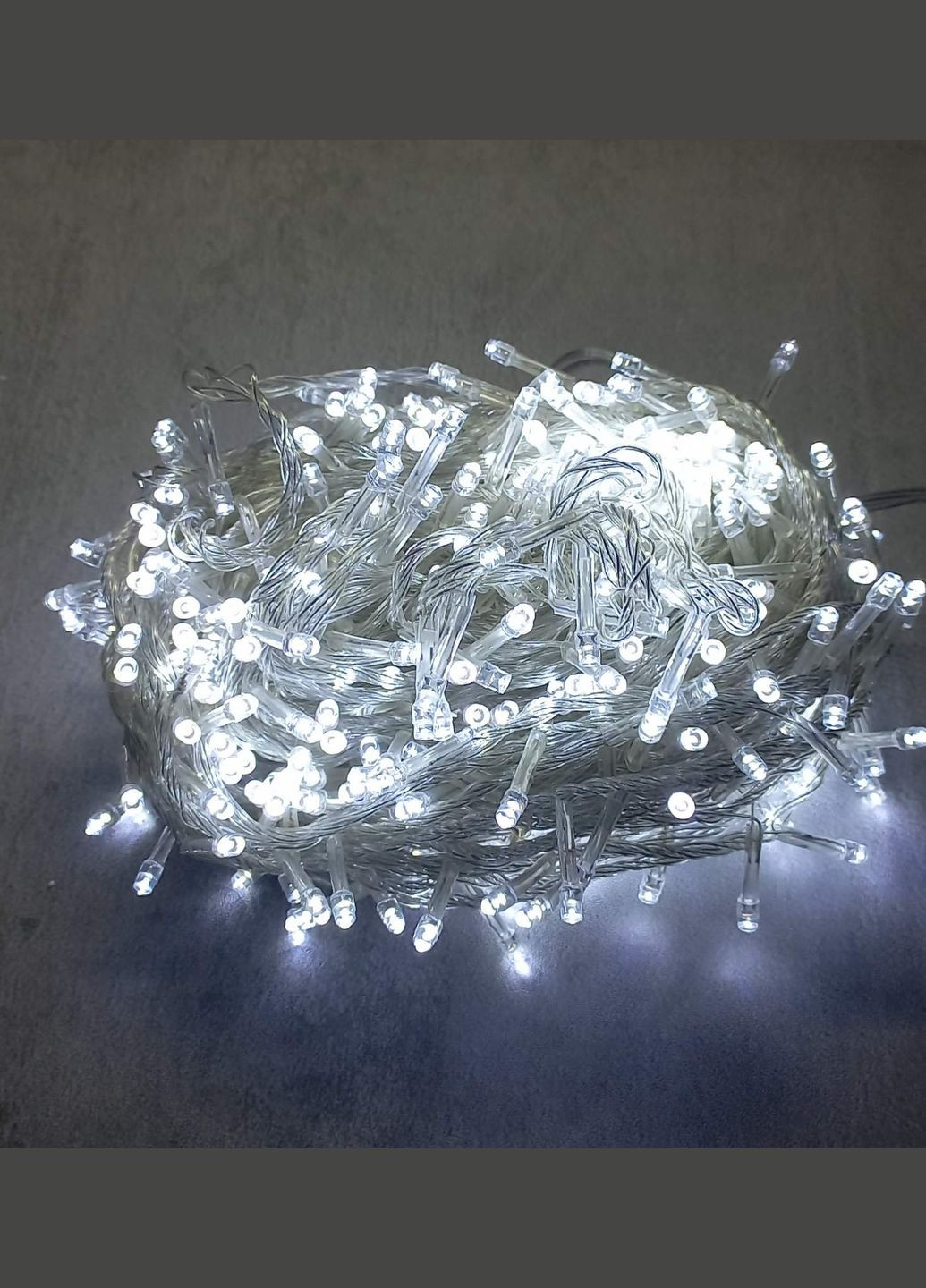 Гирлянда Нить Лед от сети Белая 100 лед NeonChic (303281981)