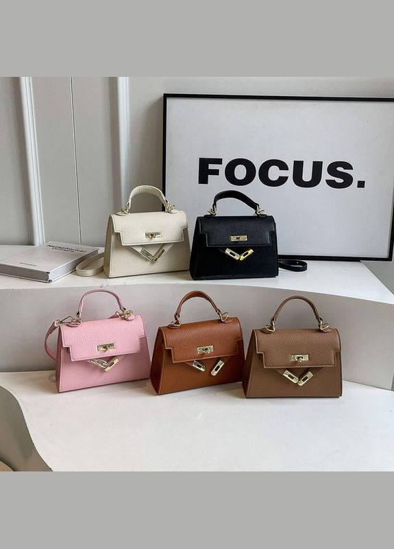 Женская сумка 6219 кросс-боди на ремешке черная No Brand (313235532)