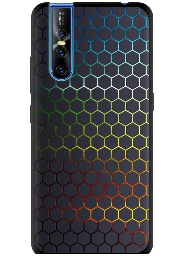 TPU чехол 'Переливающиеся соты' для Endorphone Vivo V15 pro (331148706)